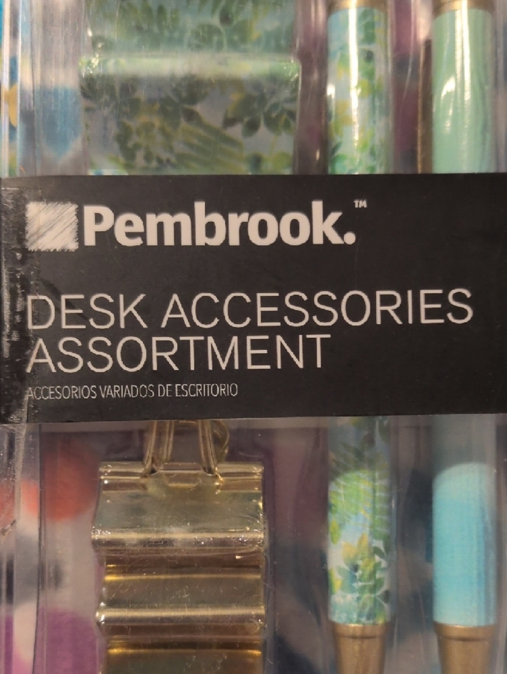 Pembrook Desk Accessory Set - Mint & Gold - Picture 4 of 7